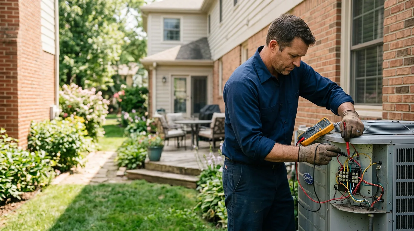 HVAC technician working near Agawam, MA